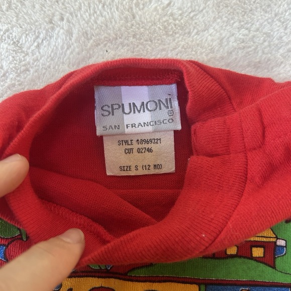 Vintage Spumoni Romper 12 M Cow Farm Short Sleeve One Piece EUC 90's - Picture 2 of 6